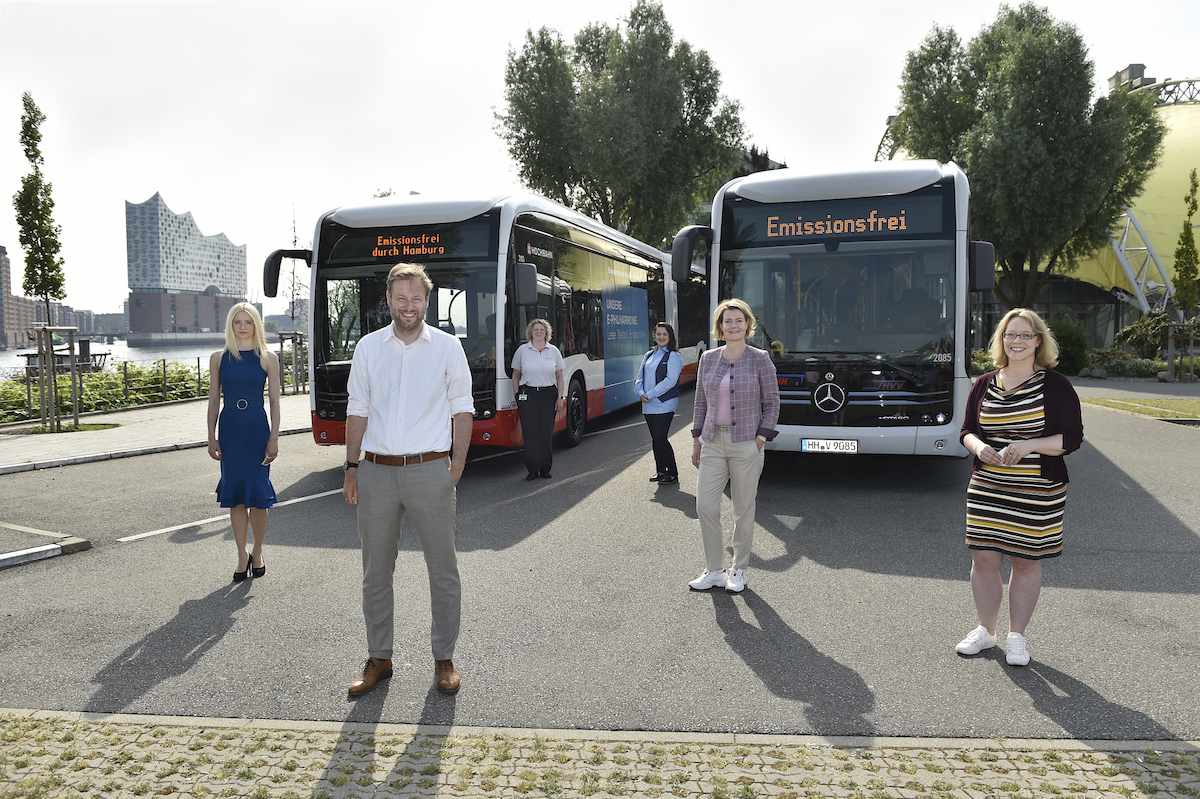 E-Gelenkbusse in Hamburg