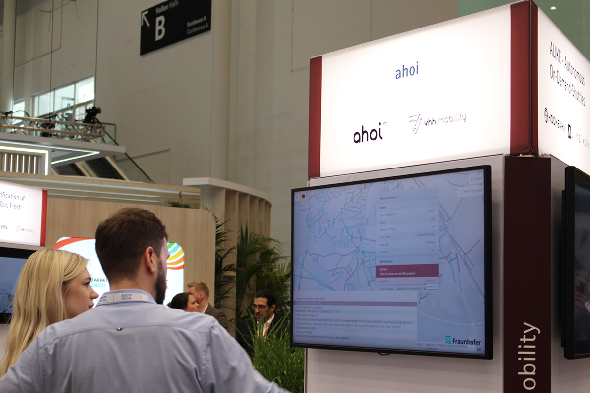 Das ahoi Projekt am Hamburg Stand auf dem UITP 2025