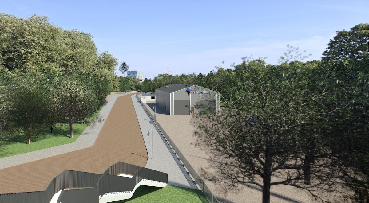 Auf einem rund 3.500 qm großen Grundstück in Hamburg-Harburg entsteht ein neuer Standort von vhh.mobility.