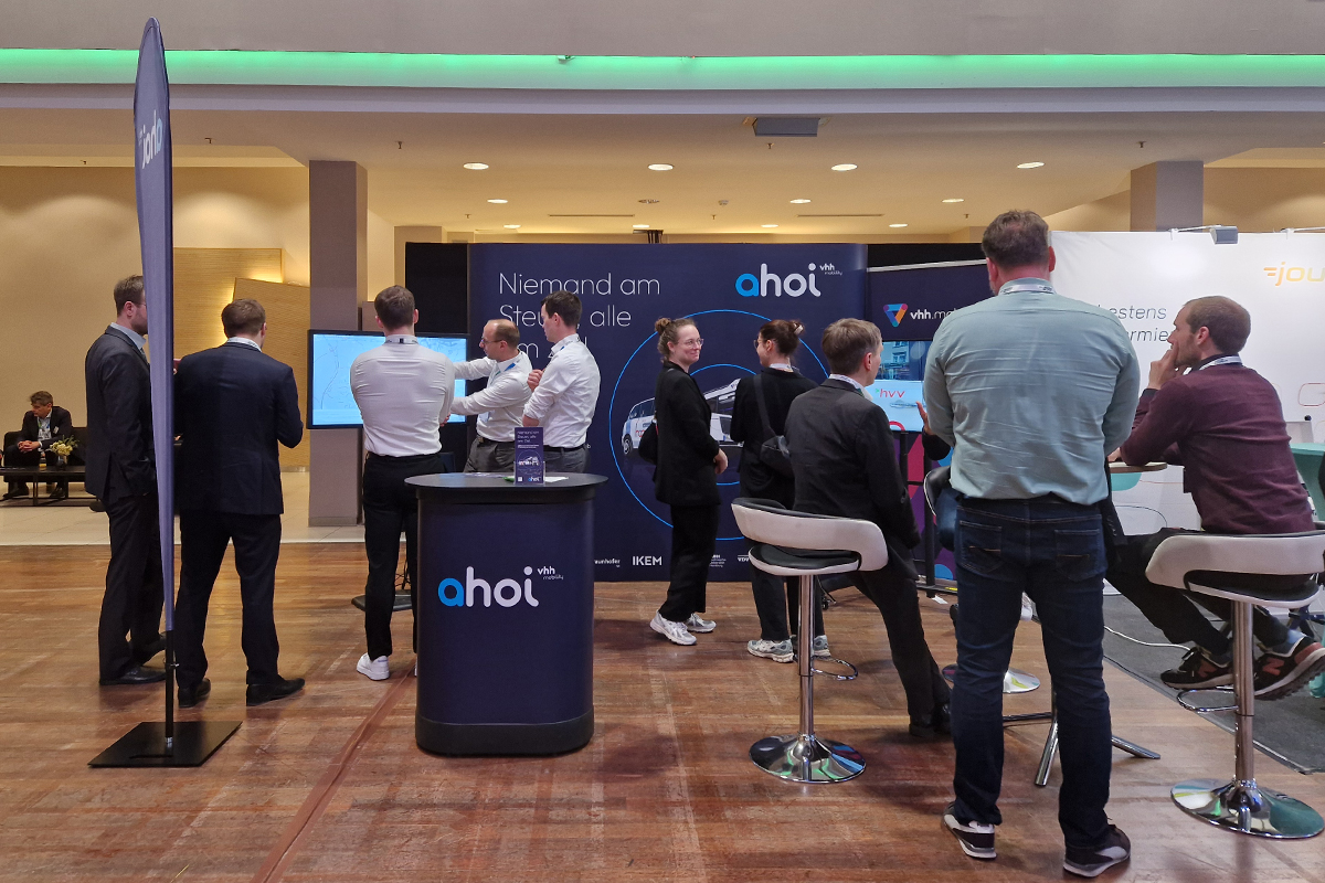 Messestand des Projektes ahoi auf der Fachmesse mobility move.