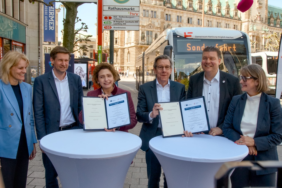 Über eine Milliarde Euro für Hamburgs Zukunft: Europäische Investitionsbank EIB finanziert Hamburgs Energie- und Verkehrswende.