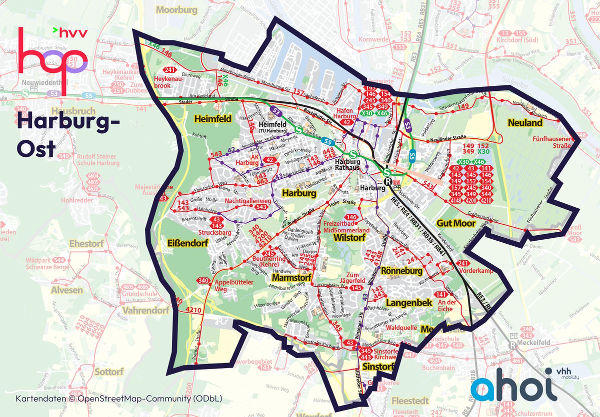 Bediengebiet Projekt ahoi 2026 in Harburg